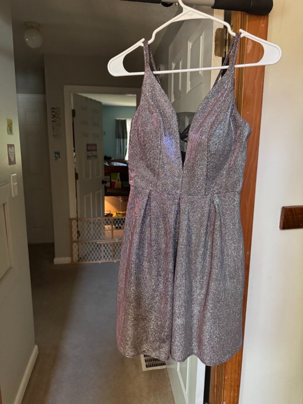 Silvery formal dress size xs